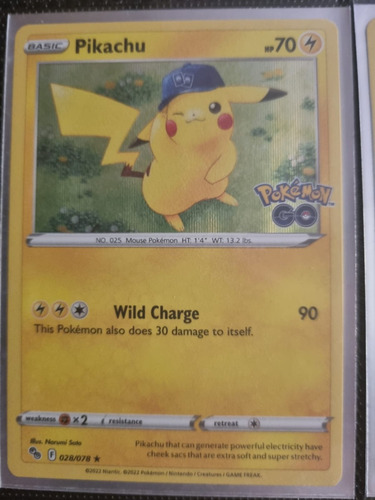 Pikachu Holo Raro Pokemon Tcg+10 Cartas