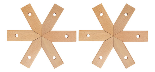 Almohadilla De Madera Resistente Al Calor Para Maceta, 2 Pie