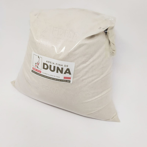 Areia De Duna Super Fina Saco 20kg Aquários Lagos Jardins