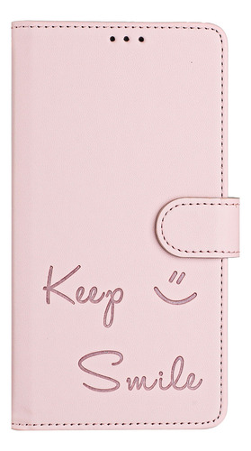 Funda De Piel Con Forma De Cara Sonriente Para Motorola Edge 50 Fusion Con Ranuras Para Tarjetas, Cierre Magnético, Cartera, Bloqueo Rfid, Soporte