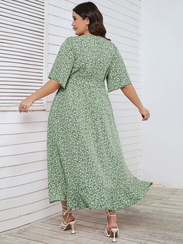 Vestido Corto Casual Fresco Estampado Rayas Línea