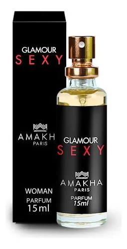 Perfume de mujer Glamour Sexy Amakha Paris, 15 ml, para bolsillo