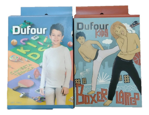Conjunto Camiseta Pantalon Termico Dufour Primera Piel Niños