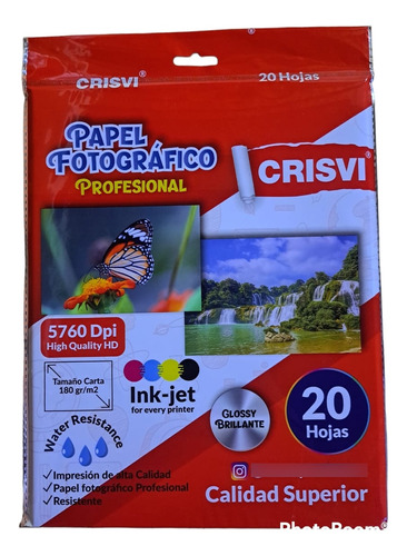 Papel Fotográfico Crisvi 180 Gramos 