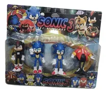 Comprar Muñecos Sonic Flexibles Blister X 4 Personajes Super Sonic