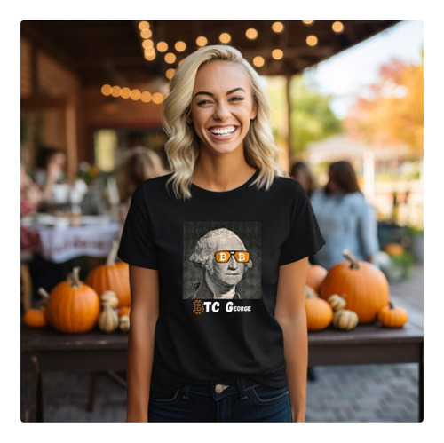 Polera Unisex Bitcoin Criptomoneda George W Estampado