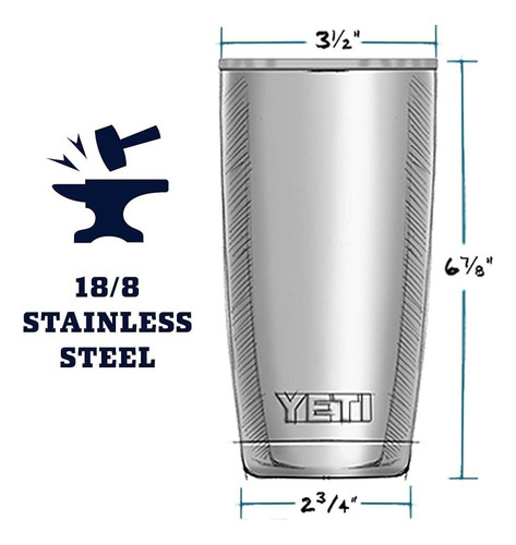 Termo Yeti 20oz Tapa Clásica 591 Ml | Termo Acero Inoxidable Morado