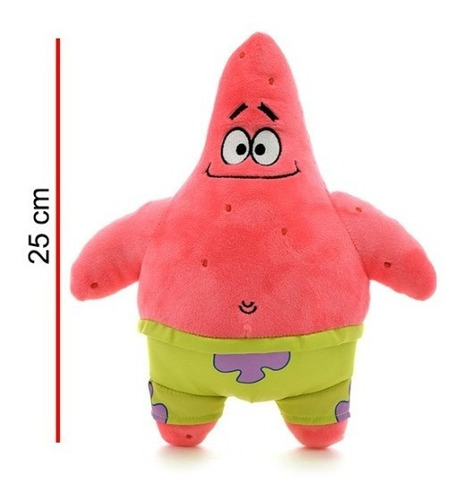 Imagen 4 de 5 de Peluche Bob Esponja 25 Cm - Patricio