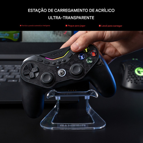 Controle Gamesir Tarantula Pro Bundle Edition Dock Carregamento Para Pc Switch iOS Android Celular Steam Hall Effect