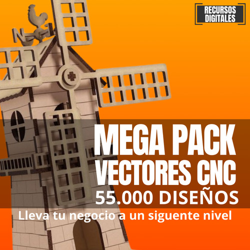 Mega Pack Vectores Cnc Madera +55.000 Diseños
