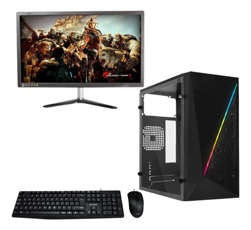 Pc Barata Escolar Celeron Qc 8gb Ssd 250gb Monitor 21.5 Wifi