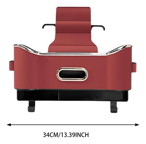 Caja De Almacenamiento Para Asiento Trasero Organizador Rojo