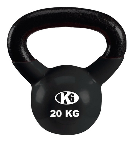 Kettlebell Pesa Rusa De Hierro Y Pvc 20kg 44lbs K6 Fitness