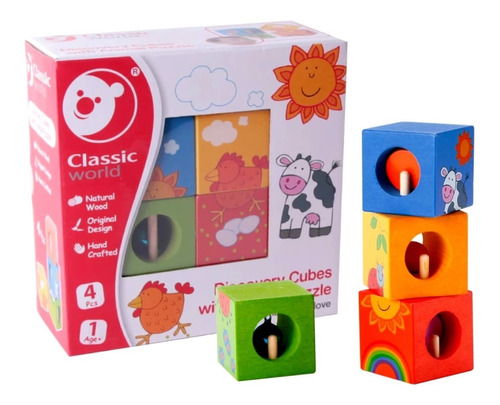 Cubos Discovery Con Animales Classic World