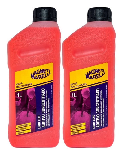 2 Aditivo Radiador Concentrado Rosa Magneti Marelli