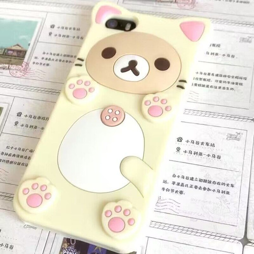 Funda Para Teléfono Móvil Con Forma De Garra De Gato Y Oso A