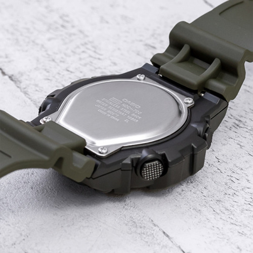 Imagem 6 de 9 de Relogio Casio Masculino Standard Hdc-700-3avdf Preto E Verde