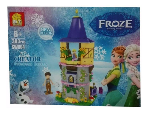 Fichas Frozen Piezas Armable Bloques Castillo Sw804