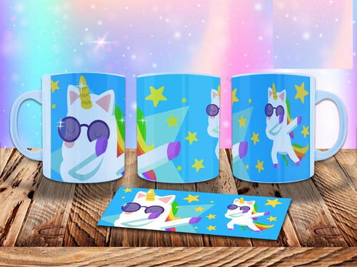 Imagen 5 de 10 de Plantillas Para Sublimar Tazas Unicornio 56 Diseños