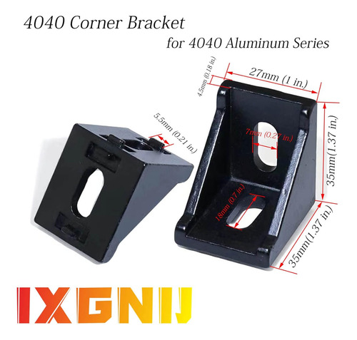 Juego De Conectores De Soporte De Esquina 4040 Para Accesori