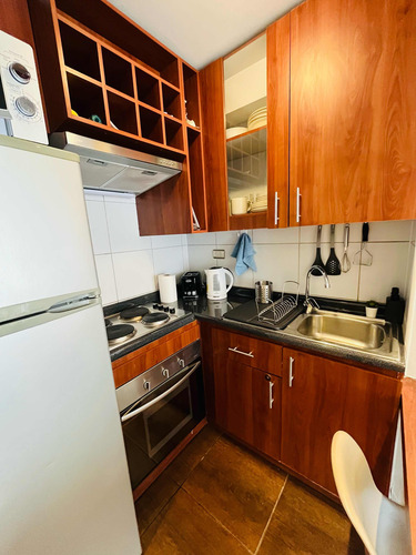 Acogedor Departamento Full Amoblado A Minutos De Metros