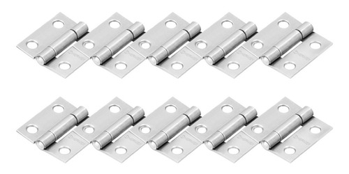 Bisagra Rectangular 1'', Acero Pulido, 10 Pz, Hermex 43185