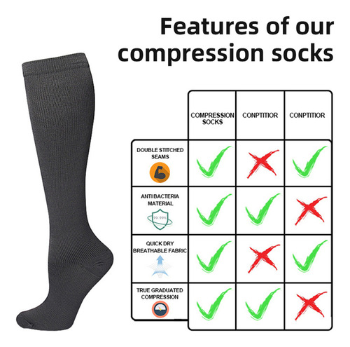 J Calcetines De Compresión For Hombres Y Mujeres - Deportes