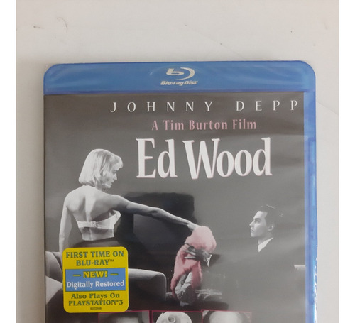 Ed Wood Blu Ray Tim Burton Película Nuevo