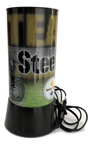 Luminária Rotativa 30cm 120v Nfl Pittsburgh Steelers