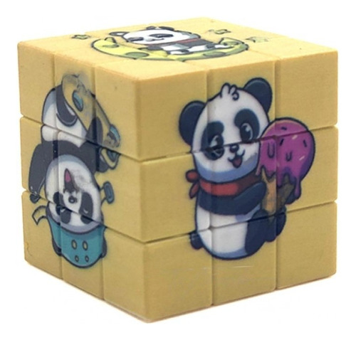 Cubo Mágico Panda- 3,5 Cm- Universo Mágico