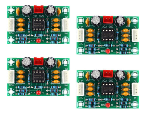 Módulo Preamplificador Operacional 4pcs Ne5532 2ch Dc