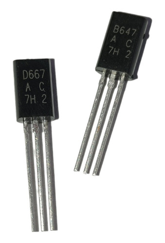 D667 B647 Transistor Npn Pnp  Pack 12 Unidades (6c/u)