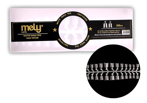 Tips Curvatura C Extra Largos Cuadrados X120pcs Mely