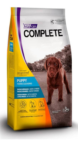 Alimento Para Perro Cachorro Vitalcan Complete Cachorro 20kg