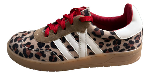 Tenis De Moda Tipo Samba Animal Print De Leopardo Cómodos