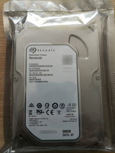 Disco Duro 500gb Sata 3.5  Seagate Barracuda St500dm002