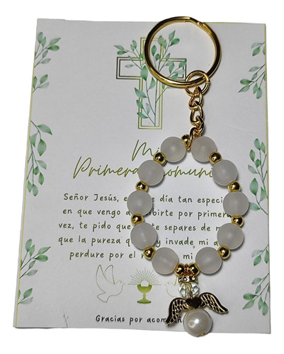 Recuerdo Primera Comunió Con Angel Blanco 10pz