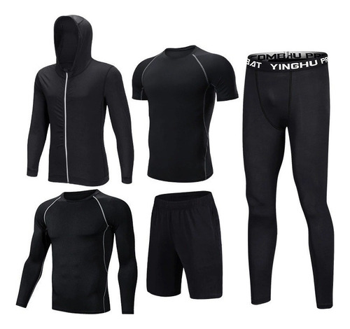 Conjunto De Cinco Piezas De Ropa Deportiva Para Trotar