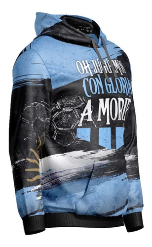 Imagen 3 de 4 de Buzo Hoodie Argentina Mundial Mod 2 Irarte