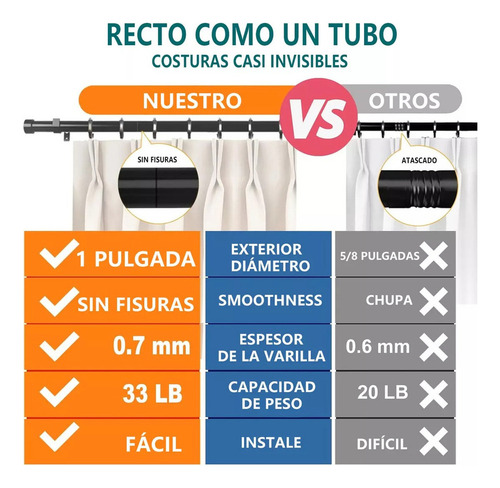 Q1c Cortineros De Metal Ajustable Cortineros Economicos