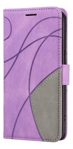 Funda Para Oppo Reno Series De Piel Sintética De Alta Calidad, Funda Protectora Tipo Cartera Con Ranura Para Tarjetas, Soporte, Etc., Color Morado