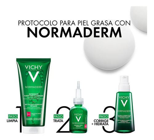 Pack 2 Uds | Vichy Normaderm Crema Grasa+acné 50ml Grasa Día/noche
