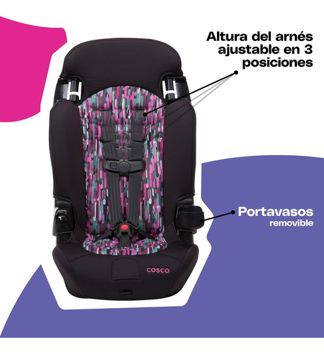 Autoasiento Booster Cosco Finale 2 En 1 Morado Autoasiento Booster Cosco Finale 2 En 1 Morado Violeta