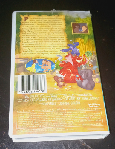 Tarzan!!vhs Clásico Original Disney!! (Usado)