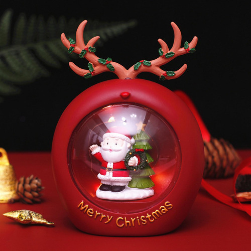Decoración De Mesa Iluminada De Papá Noel Navideño,
