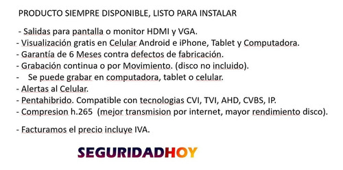 Imagen 4 de 9 de Dvr Grabador Dahua Pentahibrido 1080p Lite 4 Ch H265 Alertas