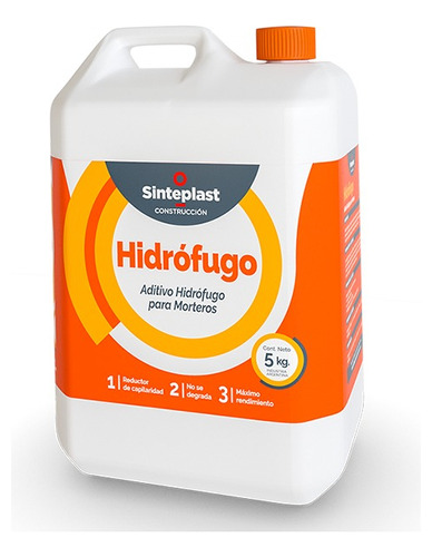 Hidrofugo Aditivo Morteros Sinteplast 5 Kg