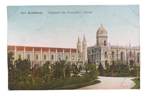 Portugal Lisboa Convento Dos Jeronymos Belem Antigua Postal