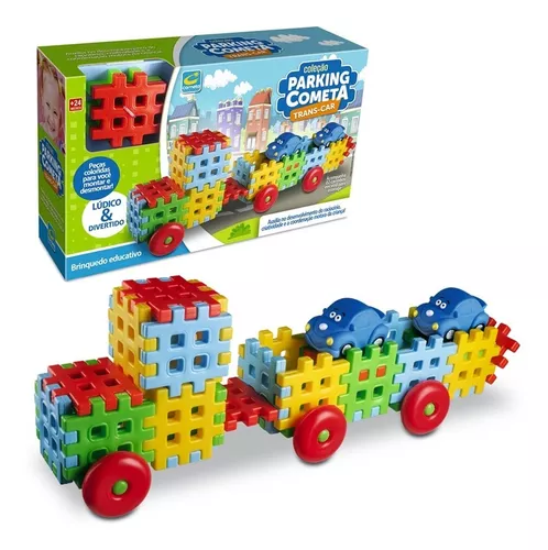 Jogo Blocos De Montar Infantil Brinquedo Diy Models Carros