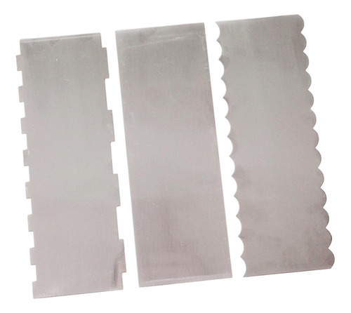 3x Raspador De Bolo Diy Ajustável De Aço Inoxidável Para